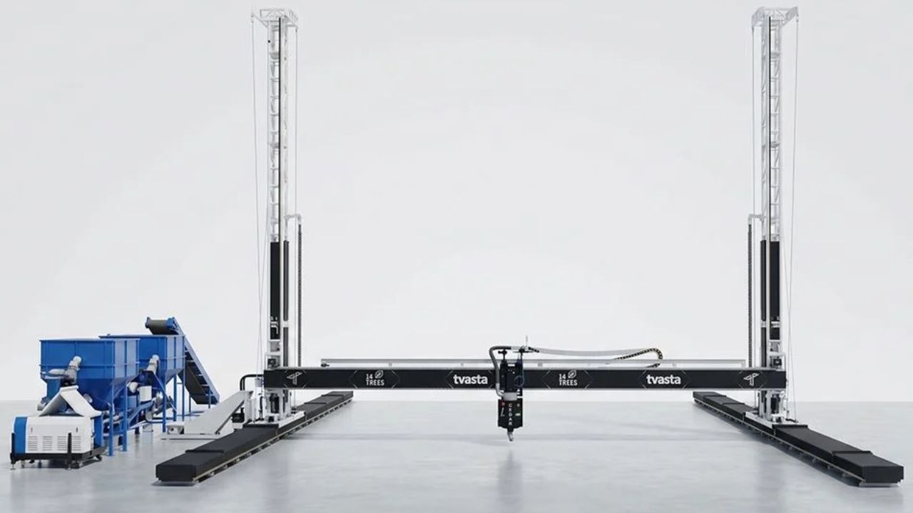 Startup indiana lança impressora 3D de concreto com IA nativa; veja vídeo