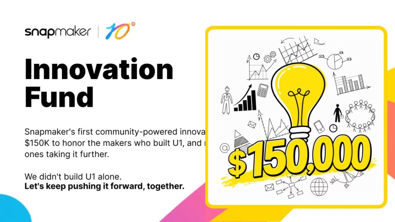 Snapmaker investirá R$ 765 mil em projetos da comunidade feitos na U1